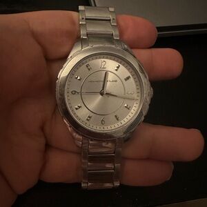 Kenneth jay lane Silver Watch with Metal Band